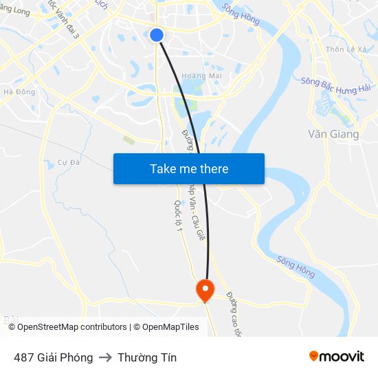 487 Giải Phóng to Thường Tín map