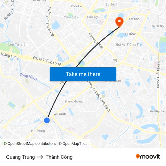 Quang Trung to Thành Công map