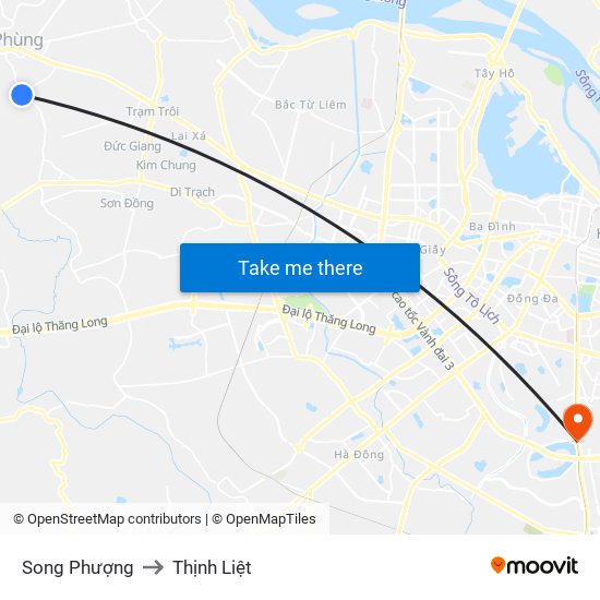 Song Phượng to Thịnh Liệt map