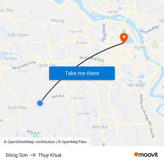 Đông Sơn to Thụy Khuê map