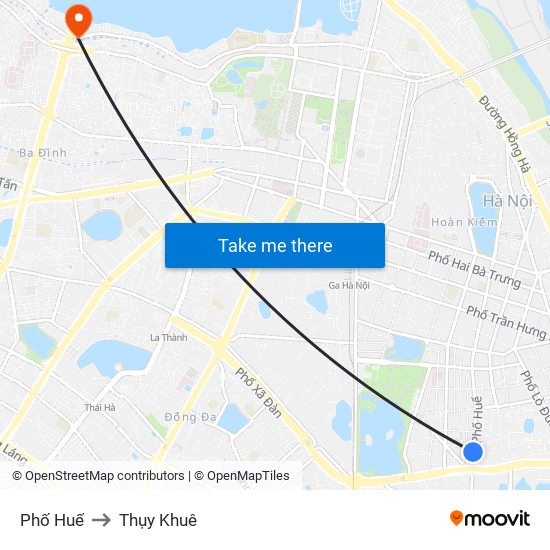 Phố Huế to Thụy Khuê map