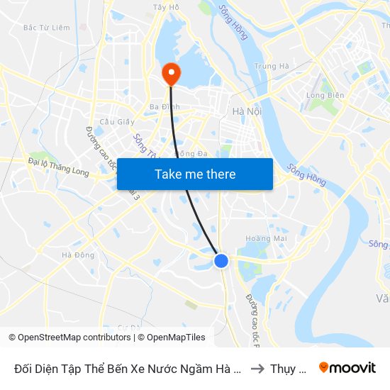 Đối Diện Tập Thể Bến Xe Nước Ngầm Hà Nội - Ngọc Hồi to Thụy Khuê map