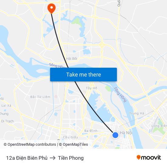 12a Điện Biên Phủ to Tiền Phong map