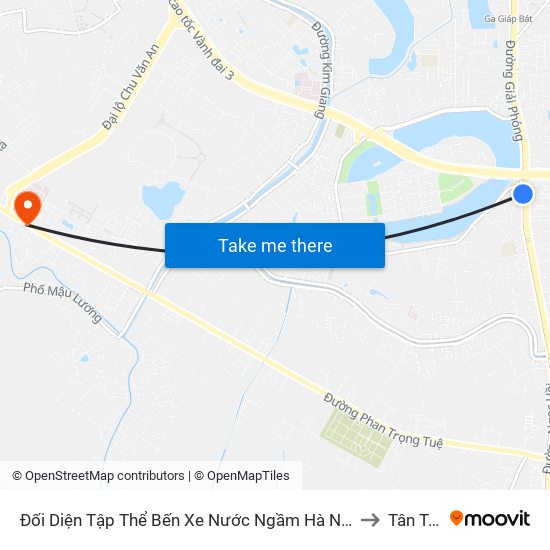 Đối Diện Tập Thể Bến Xe Nước Ngầm Hà Nội - Ngọc Hồi to Tân Triều map