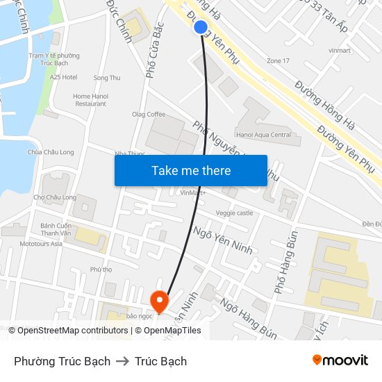 Phường Trúc Bạch to Trúc Bạch map