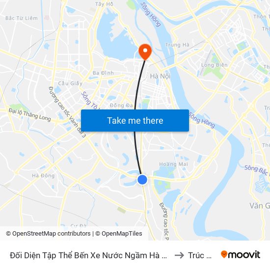 Đối Diện Tập Thể Bến Xe Nước Ngầm Hà Nội - Ngọc Hồi to Trúc Bạch map