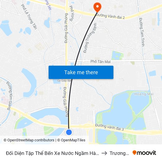 Đối Diện Tập Thể Bến Xe Nước Ngầm Hà Nội - Ngọc Hồi to Trương Định map