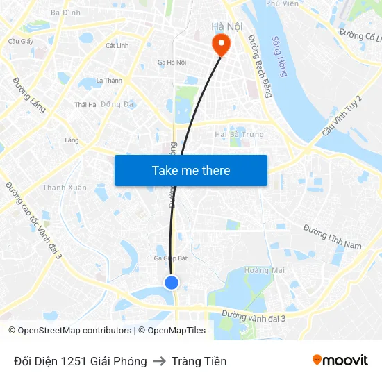 Đối Diện 1251 Giải Phóng to Tràng Tiền map