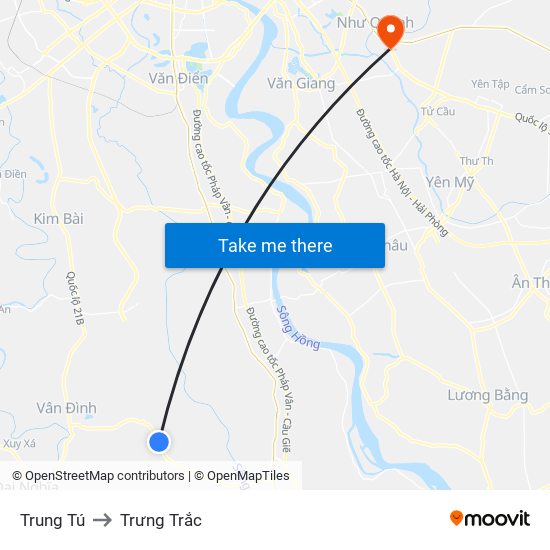 Trung Tú to Trưng Trắc map