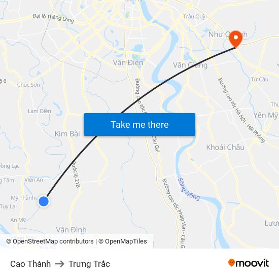 Cao Thành to Trưng Trắc map