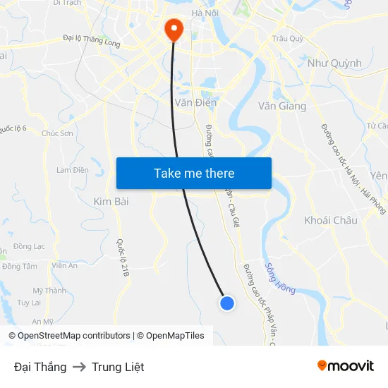 Đại Thắng to Trung Liệt map