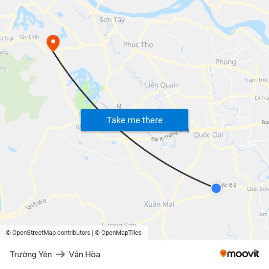 Trường Yên to Vân Hòa map