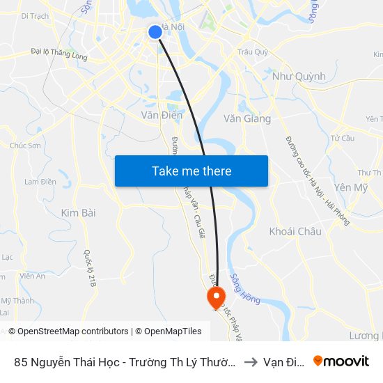 85 Nguyễn Thái Học - Trường Th Lý Thường Kiệt to Vạn Điểm map