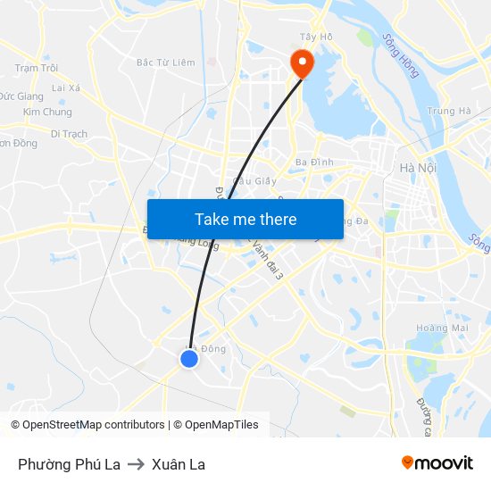 Phường Phú La to Xuân La map