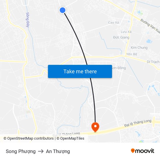 Song Phượng to An Thượng map