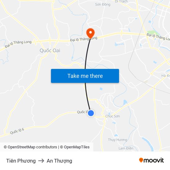 Tiên Phương to An Thượng map