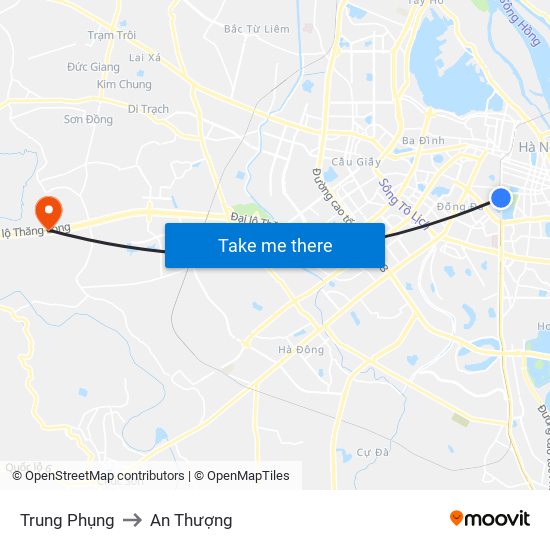 Trung Phụng to An Thượng map