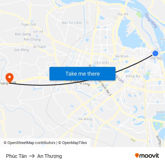 Phúc Tân to An Thượng map