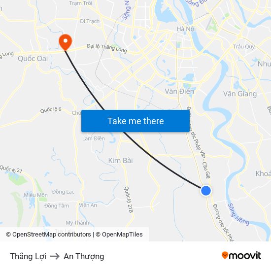 Thắng Lợi to An Thượng map