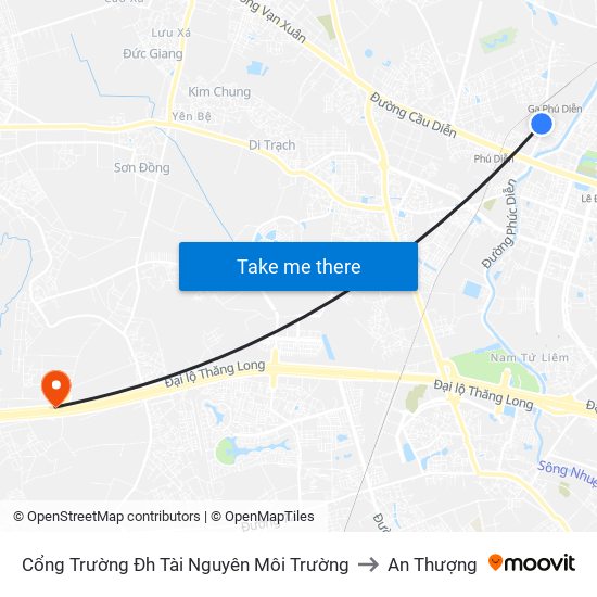 Cổng Trường Đh Tài Nguyên Môi Trường to An Thượng map