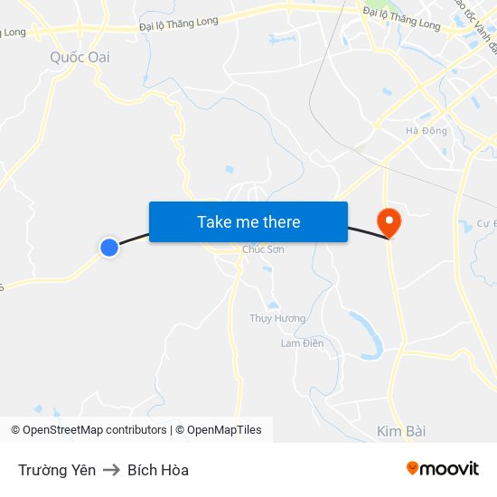 Trường Yên to Bích Hòa map