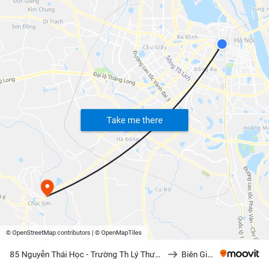 85 Nguyễn Thái Học - Trường Th Lý Thường Kiệt to Biên Giang map