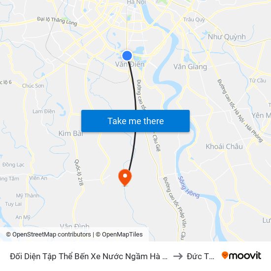 Đối Diện Tập Thể Bến Xe Nước Ngầm Hà Nội - Ngọc Hồi to Đức Thắng map