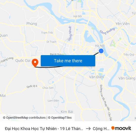 Đại Học Khoa Học Tự Nhiên - 19 Lê Thánh Tông to Cộng Hòa map