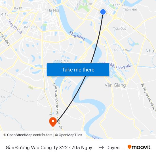 Gần Đường Vào Công Ty X22 - 705 Nguyễn Văn Linh to Duyên Thái map