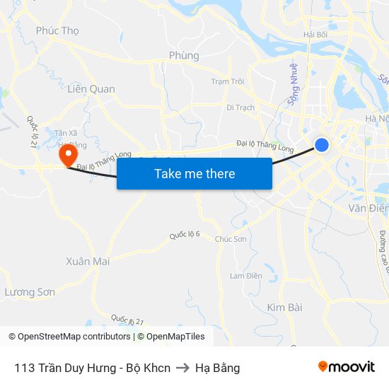 113 Trần Duy Hưng - Bộ Khcn to Hạ Bằng map