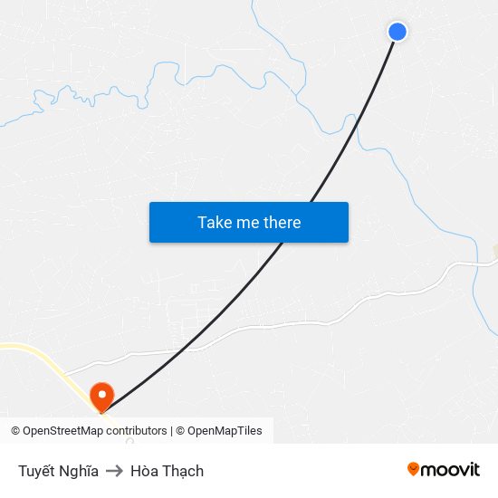 Tuyết Nghĩa to Hòa Thạch map