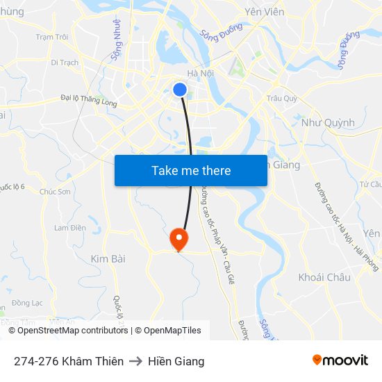 274-276 Khâm Thiên to Hiền Giang map