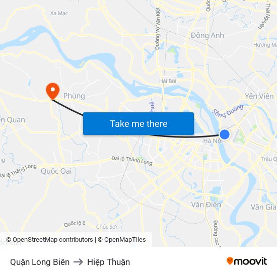 Quận Long Biên to Hiệp Thuận map