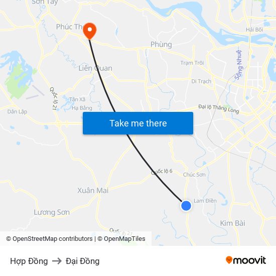 Hợp Đồng to Đại Đồng map