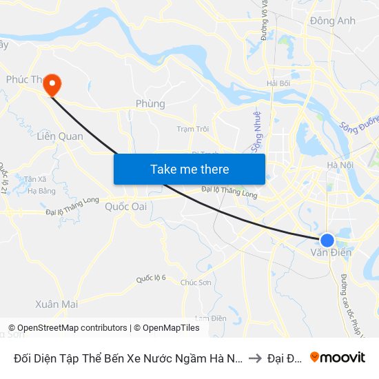 Đối Diện Tập Thể Bến Xe Nước Ngầm Hà Nội - Ngọc Hồi to Đại Đồng map