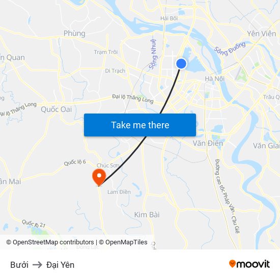 Bưởi to Đại Yên map