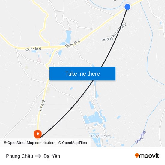 Phụng Châu to Đại Yên map