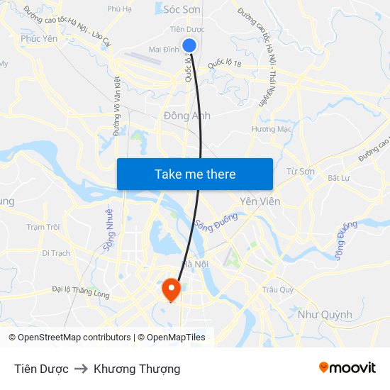 Tiên Dược to Khương Thượng map