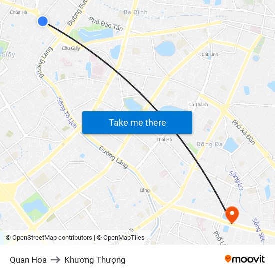 Quan Hoa to Khương Thượng map