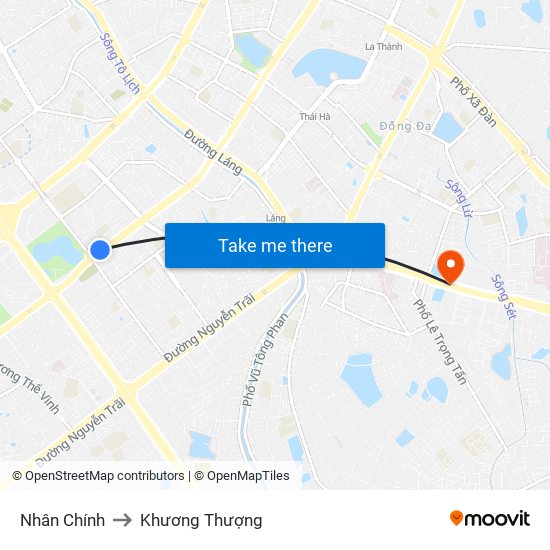 Nhân Chính to Khương Thượng map