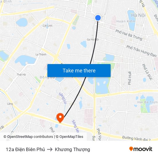 12a Điện Biên Phủ to Khương Thượng map