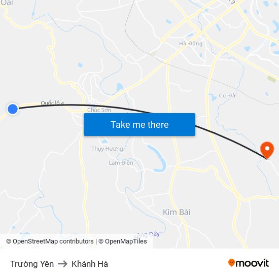 Trường Yên to Khánh Hà map