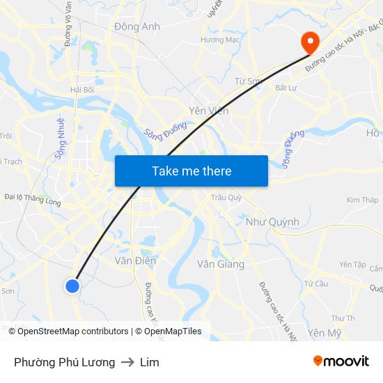 Phường Phú Lương to Lim map