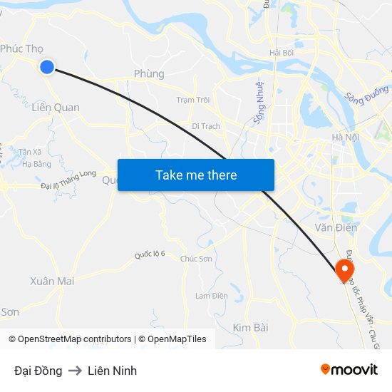 Đại Đồng to Liên Ninh map