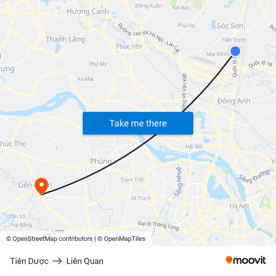 Tiên Dược to Liên Quan map