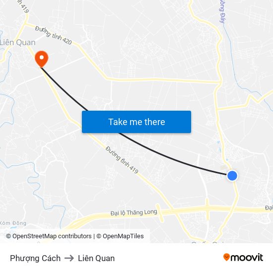 Phượng Cách to Liên Quan map