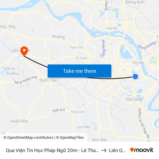 Qua Viện Tin Học Pháp Ngữ 20m - Lê Thanh Nghị to Liên Quan map