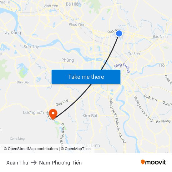 Xuân Thu to Nam Phương Tiến map