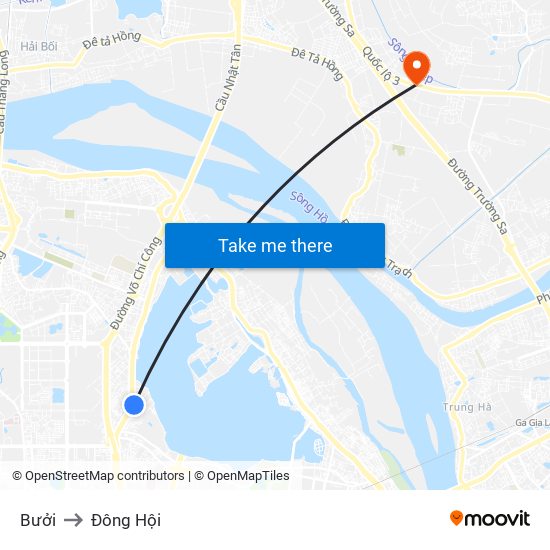 Bưởi to Đông Hội map