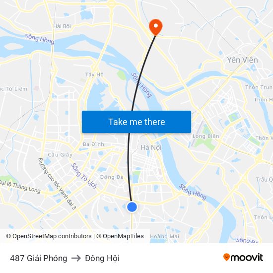 487 Giải Phóng to Đông Hội map